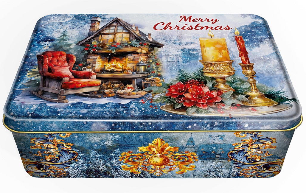 Новорічний подарунок у жерстяній упаковці RETAIL HOLDING №8 1000 г. (Люкс)